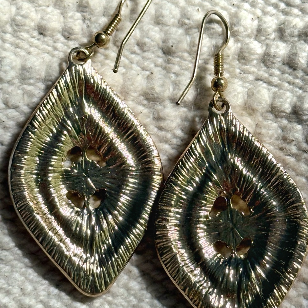 Funky Bohemian Beaded Drop Earrings - Picture 2 of 3